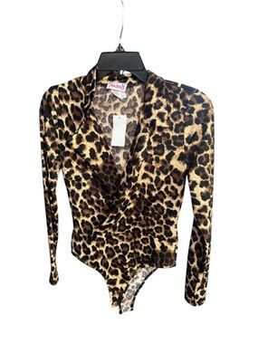 Vintage Deadstock Madrag animal print body suit size medium mobwife retro chic